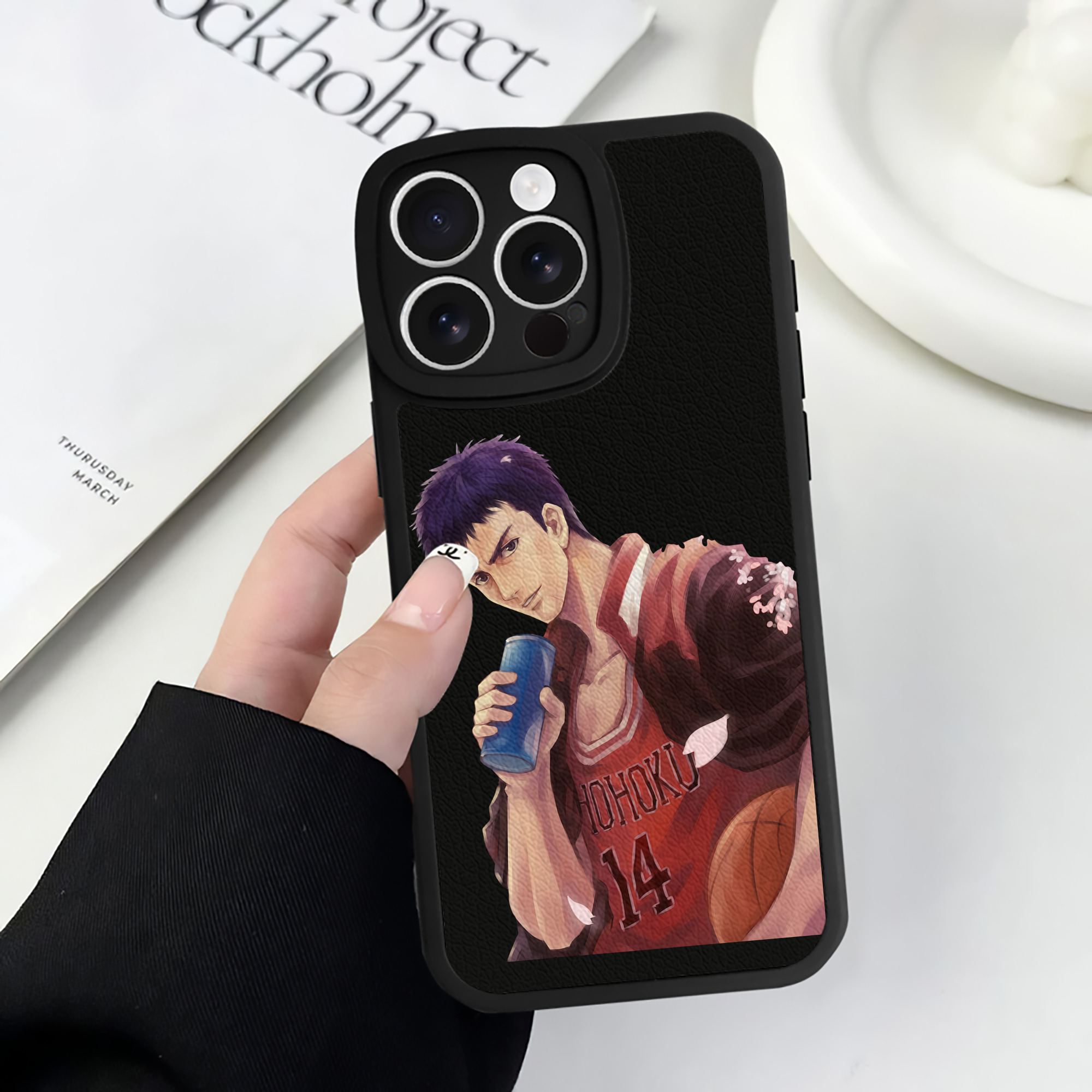 （画像用） SLAM DUNK／スラムダンク 【iPhone 16シリーズ対応】シリコンスマホケース（レザー調） 材質：シリコン